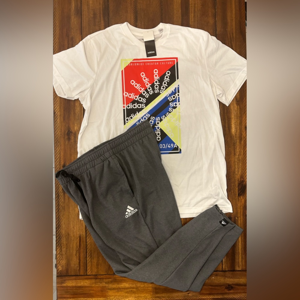 Adidas Sweatpants & Tshirt